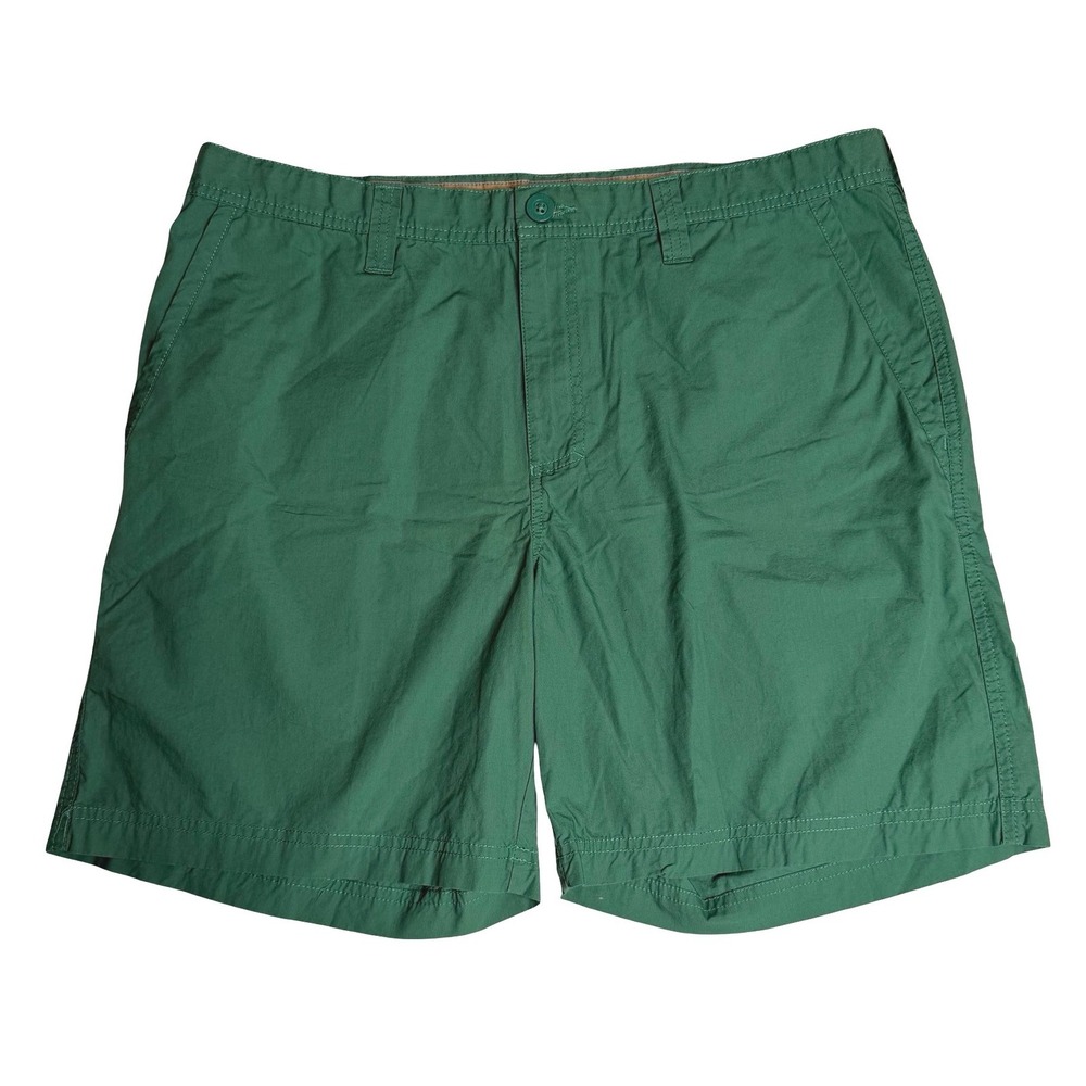 Columbia Washed Out Flat Front Hiking Utility Casual Shorts Green Mens 38